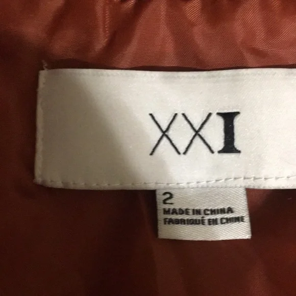 Ladies burnt orange light weight z size 2 pea coat hooded. - Picture 3 of 8